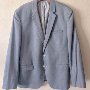 44R Powder Blue Fitted Express photographer blazer